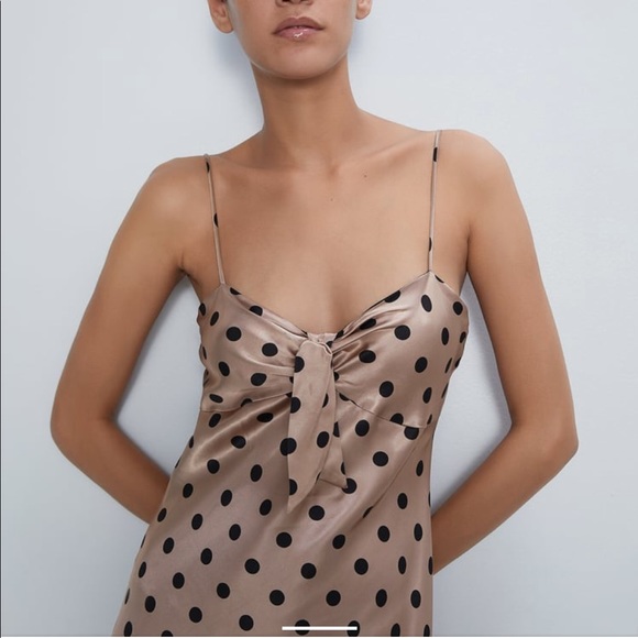 Zara Polka Dot Camisole Dress 